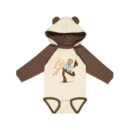Inktastic Happy Harvest Scarecrow Gift Baby Boy or Baby Girl Long Sleeve Bodysuit