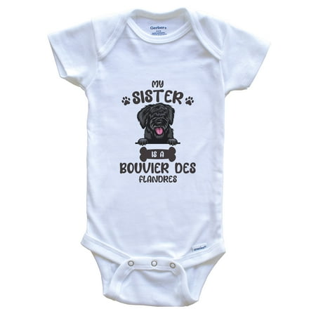 My Sister Is A Bouvier des Flandres Cute Dog Breed Baby Bodysuit 0-3 Months White
My Sister Is A Bouvier des Flandres Cute Dog Breed Baby Bodysuit 0-3 Months White
