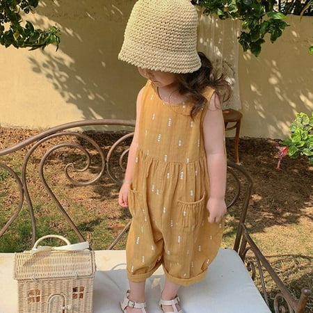 Merotable 1-6Y Kids Girl’s Summer Clothes Kids Suspender Jumpsuit Wide Leg Pants Baby Children Casual Jumpsuit Long Pants Overalls
Merotable 1-6Y Kids Girl’s Summer Clothes Kids Suspender Jumpsuit Wide Leg Pants Baby Children Casual Jumpsuit Long Pants Overalls