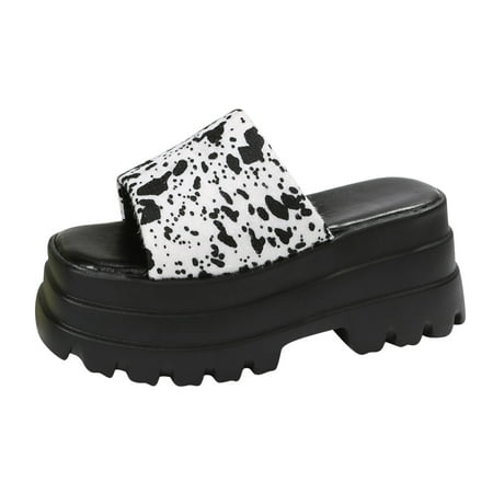 Cathalem Ladies Fashion Summer Speckle Print Cloth Open Toe Waterproof Platform Thick Sole Sandals White 38
Cathalem Ladies Fashion Summer Speckle Print Cloth Open Toe Waterproof Platform Thick Sole Sandals White 38