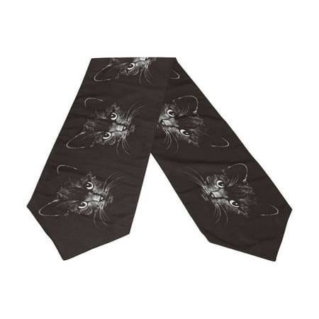POPCreation Black Cute Cat Head Table Runner 13x70 Inches Black Table Top Decoration
POPCreation Black Cute Cat Head Table Runner 13x70 Inches Black Table Top Decoration