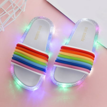 Dyfzdhu Toddler Kids Boys Girls Stylish Rainbow Light Indoor Outdoor Non-Slip Slippers Shower Slipper 1-3 Y
Dyfzdhu Toddler Kids Boys Girls Stylish Rainbow Light Indoor Outdoor Non-Slip Slippers Shower Slipper 1-3 Y