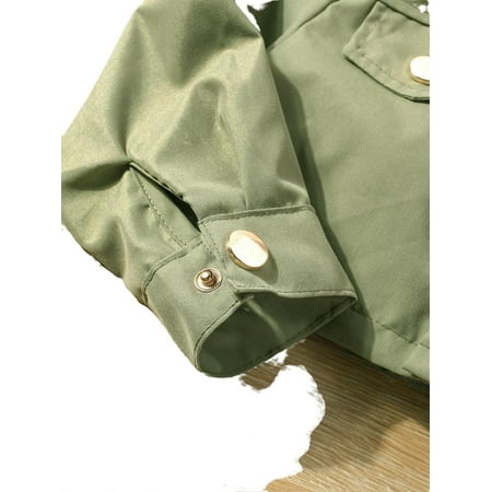 Casual Plain Collar Long Sleeve Army Green Toddler Girls Two-piece Outfits (Girl s)
Casual Plain Collar Long Sleeve Army Green Toddler Girls Two-piece Outfits (Girl s)