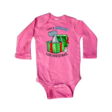 Inktastic I Want a Dinosaur for Christmas in Green and Red Gift Box Gift Baby Boy or Baby Girl Long Sleeve Bodysuit
Inktastic I Want a Dinosaur for Christmas in Green and Red Gift Box Gift Baby Boy or Baby Girl Long Sleeve Bodysuit