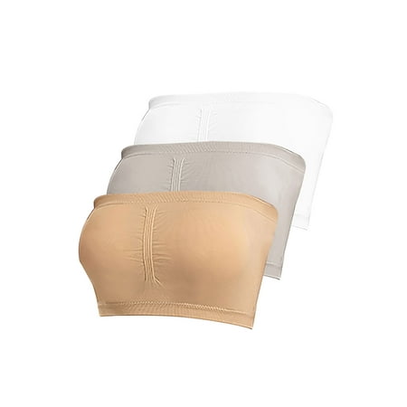 Cindysus Ladies Removable Stretchy Bralettes Women Support Tube Top Padded Home Strapless Comfort Bandeau White + Gray + Pink 3XL
Cindysus Ladies Removable Stretchy Bralettes Women Support Tube Top Padded Home Strapless Comfort Bandeau White + Gray + Pink 3XL