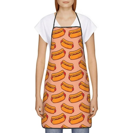 Goofa Bib Apron Unisex Aprons Adjustable Waterdrop Resistant Cooking Kitchen Apron for Chef Cartoon Hot Dog Pattern Apron Bulk 
Goofa Bib Apron Unisex Aprons Adjustable Waterdrop Resistant Cooking Kitchen Apron for Chef Cartoon Hot Dog Pattern Apron Bulk