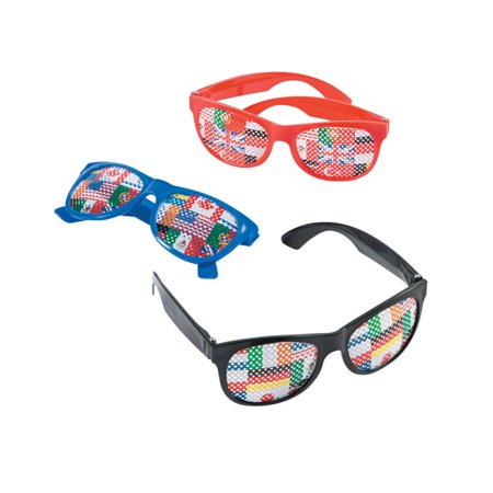 Flags of All Nations Pinhole Glasses