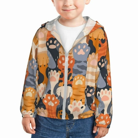Gaeub Cute Cat Paw Print Athletic Sun Protection Hoodie for Kids Long Sleeve Outdoor UV Shirt Running Fishing Top for Boys Girls-5 Years
Gaeub Cute Cat Paw Print Athletic Sun Protection Hoodie for Kids Long Sleeve Outdoor UV Shirt Running Fishing Top for Boys Girls-5 Years