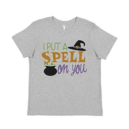 7 ate 9 Apparel Kids Put A Spell On You Halloween T-Shirt Grey