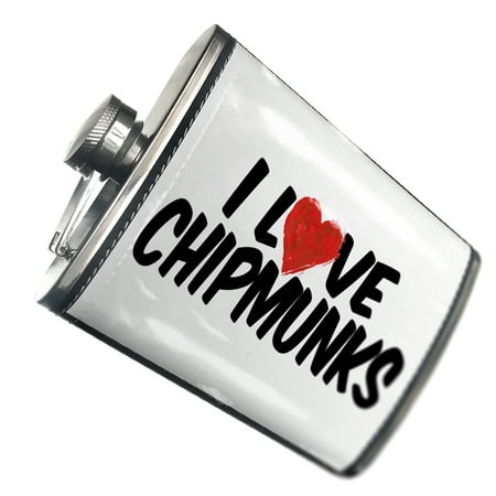 NEONBLOND Flask I Love Chipmunks