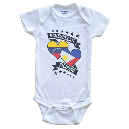 Venezuelan Filipino Heart Flags Venezuela Philippines Baby Bodysuit 6-9 months white
Venezuelan Filipino Heart Flags Venezuela Philippines Baby Bodysuit 6-9 months white