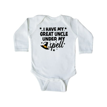 Inktastic I Have My Great Uncle Under My Spell with Cute Witch Hat Gift Baby Boy or Baby Girl Long Sleeve Bodysuit
Inktastic I Have My Great Uncle Under My Spell with Cute Witch Hat Gift Baby Boy or Baby Girl Long Sleeve Bodysuit