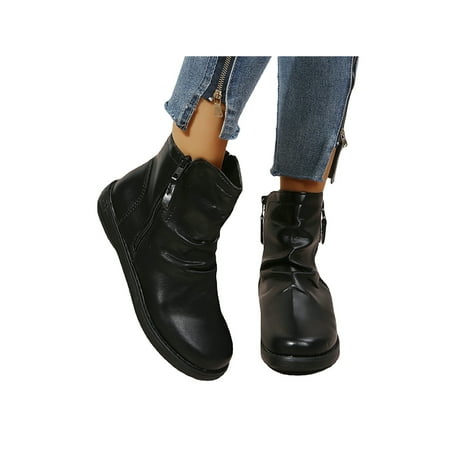 Crocowalk Women Comfort Anti-Slip Side Zip Short Bootie Work Casual Breathable Round Toe Booties Black 9
Crocowalk Women Comfort Anti-Slip Side Zip Short Bootie Work Casual Breathable Round Toe Booties Black 9