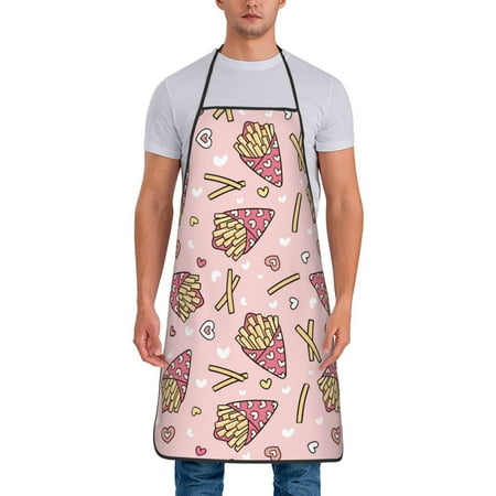Chef Aprons for Men and Women - Cute Fries Love Oil-Resistant Bib Aprons for Cooking Waterproof BBQ Grilling Kitchen Aprons Gifts for Women and Men
Chef Aprons for Men and Women - Cute Fries Love Oil-Resistant Bib Aprons for Cooking Waterproof BBQ Grilling Kitchen Aprons Gifts for Women and Men