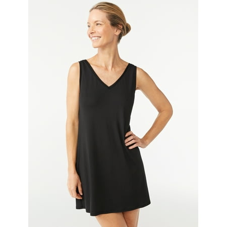 Joyspun Women’s Mesh Trim Knit Sleep Chemise Sizes S to 4X