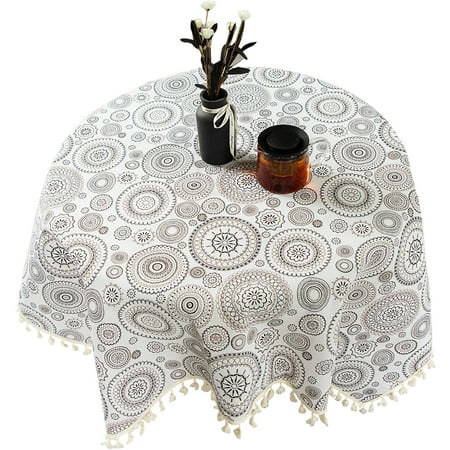 2 Pack Tablecloths For Round Tables Print Rectangle Tablecloth With Tassel Washable Cotton Linen Dustproof Table Cloths For Home Dining Table Farmhouse-Black-140x220cm(55x87 )
2 Pack Tablecloths For Round Tables Print Rectangle Tablecloth With Tassel Washable Cotton Linen Dustproof Table Cloths For Home Dining Table Farmhouse-Black-140x220cm(55x87 )