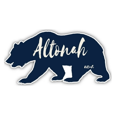 Altonah Utah Souvenir 3x1.5-Inch Fridge Magnet Bear Design