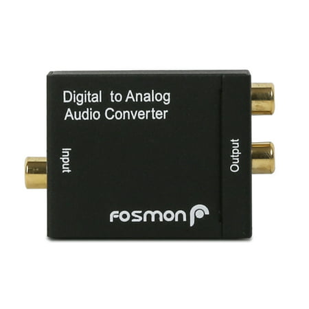 Fosmon Digital Optical Coax to Analog RCA Audio Converter Adapter