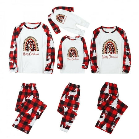 Christmas Pajamas For Family 2022 Cute Rainbow Print Red Plaid Bottom Sleepwear Family Christmas Pjs Matching Sets
Christmas Pajamas For Family 2022 Cute Rainbow Print Red Plaid Bottom Sleepwear Family Christmas Pjs Matching Sets