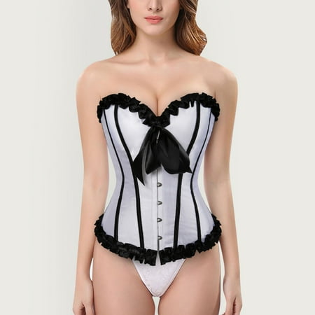 Women s Satin Contrast Color Lace Shaping Top Buckle Bow Tie Court Corset Size XL
Women s Satin Contrast Color Lace Shaping Top Buckle Bow Tie Court Corset Size XL