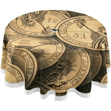 Hyjoy Outdoor Tablecloth 60 Inch Dollars Coins Money Currency Waterproof Round Tablecloth with Umbrella Hole and Zipper for Backyard Party BBQ Decor
Hyjoy Outdoor Tablecloth 60 Inch Dollars Coins Money Currency Waterproof Round Tablecloth with Umbrella Hole and Zipper for Backyard Party BBQ Decor