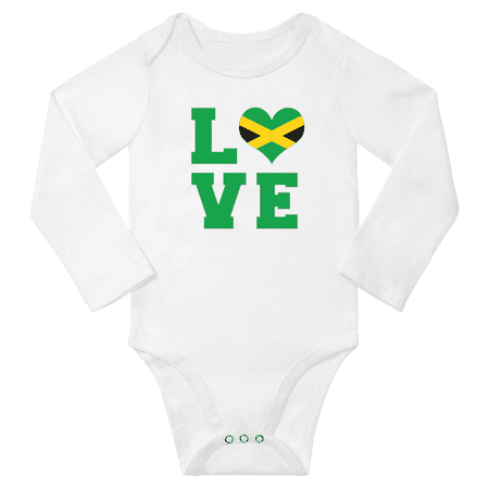 Love Jamaica Heart Flag Baby Long Slevve Bodysuit Romper (White 12-18 Months)
Love Jamaica Heart Flag Baby Long Slevve Bodysuit Romper (White 12-18 Months)