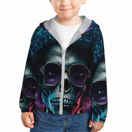 Gaeub Punk Style Blue Haired Skull Print Athletic Sun Protection Hoodie for Kids Long Sleeve Outdoor UV Shirt Running Fishing Top for Boys Girls-4 Years
Gaeub Punk Style Blue Haired Skull Print Athletic Sun Protection Hoodie for Kids Long Sleeve Outdoor UV Shirt Running Fishing Top for Boys Girls-4 Years