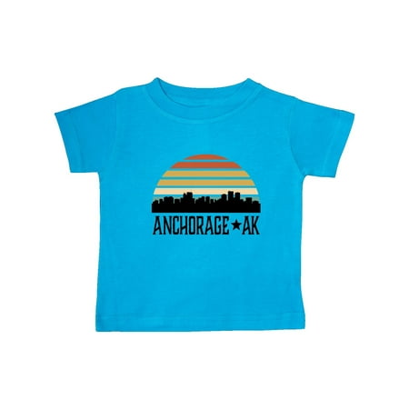 Inktastic Anchorage Alaska Skyline Gift Baby Boy or Baby Girl T-Shirt