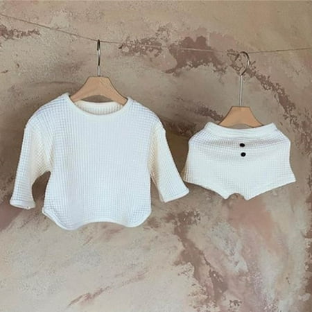 Hunpta Newborn Infant Baby Girls Boys Autumn Solid Cotton Long Sleeve Short Pants Shorts Set Outfits Clothes
Hunpta Newborn Infant Baby Girls Boys Autumn Solid Cotton Long Sleeve Short Pants Shorts Set Outfits Clothes