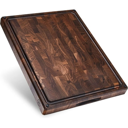 fangbisou Made in USA Large Thick End Grain Walnut Wood Cutting Board with Non-Slip Feet Juice Groove Sorting Compartments 17x13x1.5 in (Gift Box Included)
fangbisou Made in USA Large Thick End Grain Walnut Wood Cutting Board with Non-Slip Feet Juice Groove Sorting Compartments 17x13x1.5 in (Gift Box Included)