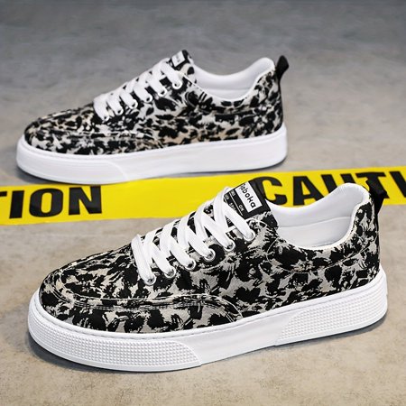 Men s trendy leopard pattern low top skateboard shoes comfy non slip lace up durable sneakers for men s outdoor activities
Men s trendy leopard pattern low top skateboard shoes comfy non slip lace up durable sneakers for men s outdoor activities