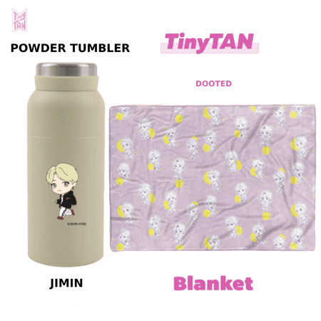 BTS TinyTAN Official BTS Powder Tumbler 11.5 oz Jimin w/ Dooted Blanket
BTS TinyTAN Official BTS Powder Tumbler 11.5 oz Jimin w/ Dooted Blanket