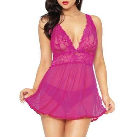 Seven til Midnight Womens Wonderous Babydoll Set Style-10672