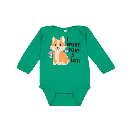 Inktastic I woof you a lot with Corgi Illustration Gift Baby Boy or Baby Girl Long Sleeve Bodysuit 
Inktastic I woof you a lot with Corgi Illustration Gift Baby Boy or Baby Girl Long Sleeve Bodysuit
