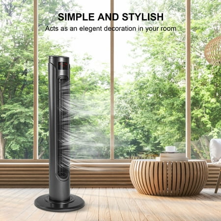 Sportaza Simple Deluxe 36 Inch High Efficiency Cooling Tower Fan with 3 Speed Settings and 15 Hour Timer 70 Degree Auto Oscillating with Remote Standing Fan for Bedroom Home Office Black White
Sportaza Simple Deluxe 36 Inch High Efficiency Cooling Tower Fan with 3 Speed Settings and 15 Hour Timer 70 Degree Auto Oscillating with Remote Standing Fan for Bedroom Home Office Black White