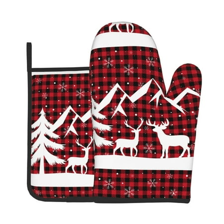 Bingfone Christmas Buffalo Plaid Print Oven Mitts Pot Holders Set 2 PCS for Kitchen for Cooking Grilling Baking BBQ Pot Holders Cook Essentials
Bingfone Christmas Buffalo Plaid Print Oven Mitts Pot Holders Set 2 PCS for Kitchen for Cooking Grilling Baking BBQ Pot Holders Cook Essentials