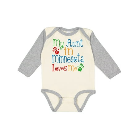 Inktastic My Aunt in Minnesota Loves Me Gift Baby Boy or Baby Girl Long Sleeve Bodysuit
Inktastic My Aunt in Minnesota Loves Me Gift Baby Boy or Baby Girl Long Sleeve Bodysuit
