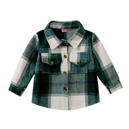 LBECLEY Kids Ski Toddler Boys Girls Shirt Coat Jacket Plaid Long Sleeve Kids Turn Collar Button Tops Outwear Winter Coat 6 Months Boy Green 80
LBECLEY Kids Ski Toddler Boys Girls Shirt Coat Jacket Plaid Long Sleeve Kids Turn Collar Button Tops Outwear Winter Coat 6 Months Boy Green 80