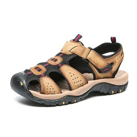 Engtoy Sports sandals for men Breathable Lightweight Summer outdoors hollow out leather non slip sports shoes running shoes fashion sneakers
Engtoy Sports sandals for men Breathable Lightweight Summer outdoors hollow out leather non slip sports shoes running shoes fashion sneakers
