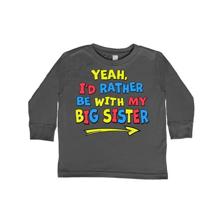 Inktastic Yeah I d Rather be with My Big Sister Red Yellow Blue Gift Toddler Boy or Toddler Girl Long Sleeve T-Shirt
Inktastic Yeah I d Rather be with My Big Sister Red Yellow Blue Gift Toddler Boy or Toddler Girl Long Sleeve T-Shirt