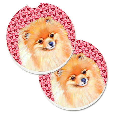 Carolines Treasures LH9170CARC Pomeranian Hearts Love and Valentines Day Portrait Set of 2 Cup Holder Car Coasters
Carolines Treasures LH9170CARC Pomeranian Hearts Love and Valentines Day Portrait Set of 2 Cup Holder Car Coasters