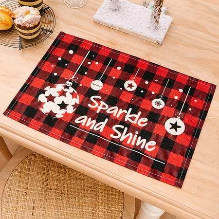 pgeraug mat red and black christmas table placemats christmas rustic vintage washable table mats placemat c
pgeraug mat red and black christmas table placemats christmas rustic vintage washable table mats placemat c