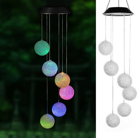 WindC Solar Color Changing Wind Chime LED Ball Pendant Light Home Yard Garden Decor
WindC Solar Color Changing Wind Chime LED Ball Pendant Light Home Yard Garden Decor