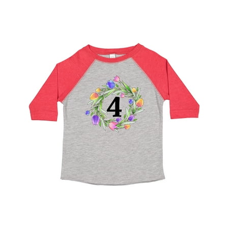 Inktastic 4th Birthday Tulip Flower Wreath Gift Toddler Boy or Toddler Girl T-Shirt
Inktastic 4th Birthday Tulip Flower Wreath Gift Toddler Boy or Toddler Girl T-Shirt