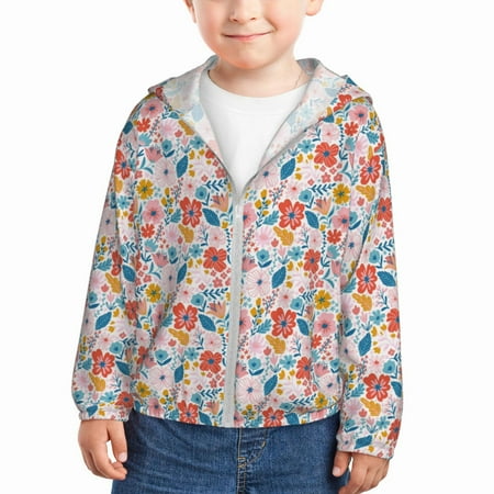 Gaeub Floral Ditsy Print Athletic Sun Protection Hoodie for Kids Long Sleeve Outdoor UV Shirt Running Fishing Top for Boys Girls-2 Years
Gaeub Floral Ditsy Print Athletic Sun Protection Hoodie for Kids Long Sleeve Outdoor UV Shirt Running Fishing Top for Boys Girls-2 Years