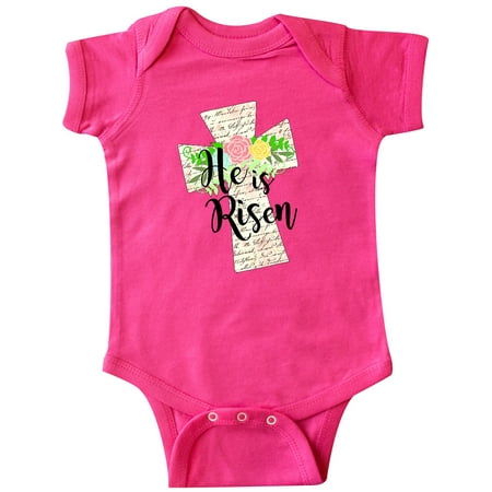 Inktastic He is Risen Cross with Script and Flowers Gift Baby Boy or Baby Girl Bodysuit
Inktastic He is Risen Cross with Script and Flowers Gift Baby Boy or Baby Girl Bodysuit