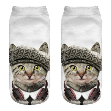 KSCYKKKD Socks Unisex Funny 3D Fashion Cat Printed Casual Socks Cute Low Cut Ankle Socks
KSCYKKKD Socks Unisex Funny 3D Fashion Cat Printed Casual Socks Cute Low Cut Ankle Socks