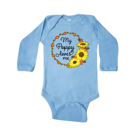 Inktastic My Poppy Loves Me with Sunflower Wreath Gift Baby Boy or Baby Girl Long Sleeve Bodysuit
Inktastic My Poppy Loves Me with Sunflower Wreath Gift Baby Boy or Baby Girl Long Sleeve Bodysuit