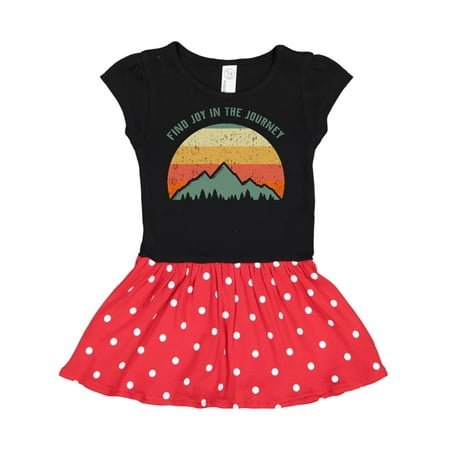 Inktastic Joy In The Journey Retro Sunset Gift Toddler Girl Dress