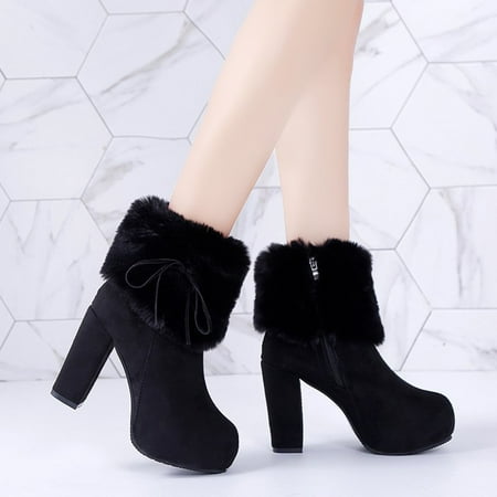 Retro Women Keep Warm Winter Square Heels Zipper Comfortable Short Booties Round Toe Shoes
Retro Women Keep Warm Winter Square Heels Zipper Comfortable Short Booties Round Toe Shoes
